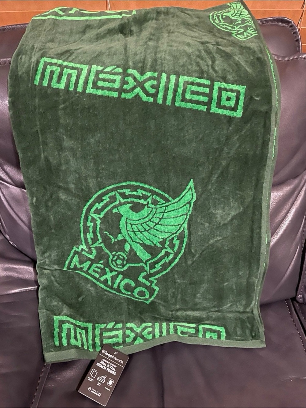 logo brands Beach Towel Mexico - Soccer Beach Towel Mexico
